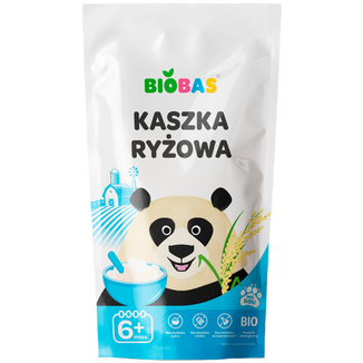 BioBas Kaszka ryżowa Bio, bez dodatku cukru, od 6 miesiąca, 200 g KRÓTKA DATA BioBas Kaszka ryżowa Bio, bez dodatku cukru, od 6 miesiąca, 200 g KRÓTKA DATA - zdjęcie produktu
