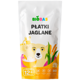 BioBas Płatki jaglane Bio, bez dodatku cukru, od 12 miesiąca, 220 g KRÓTKA DATA - miniaturka zdjęcia produktu