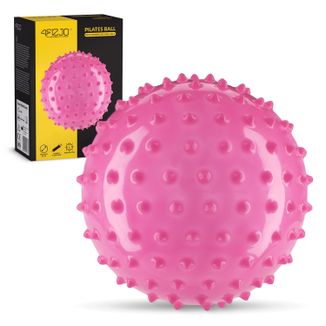 4Fizjo, piłka rehabilitacyjna z kolcami, 20 cm, różowa, 1 sztuka - zdjęcie produktu