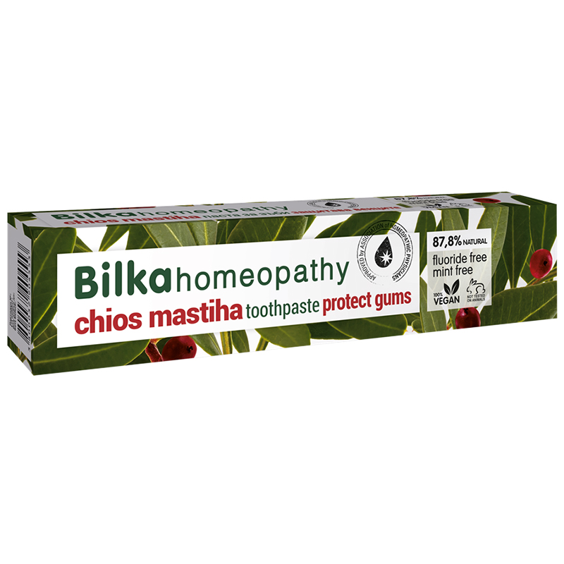 Nieznana Bilka Homeopatyczna pasta do zębów z wodą z drzewa Mastiha, 75 ml
