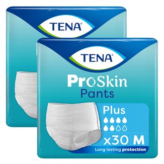 Zestaw Tena Pants ProSkin Plus, majtki chłonne, rozmiar M, 80-110 cm, 2 x 30 sztuk - zdjęcie produktu
