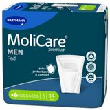 MoliCare Premium Men Pad, anatomiczne wkłady chłonne, 2 krople, 14 sztuk - miniaturka zdjęcia produktu