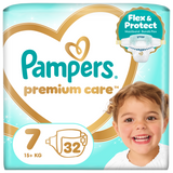 Pampers Premium Care 7 (15+ kg), pieluchy, 32 sztuki - miniaturka zdjęcia produktu