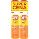 OFF! Max, aerozol przeciw komarom i kleszczom, z ikarydyną 16%, 2 x 100 ml - miniaturka zdjęcia produktu