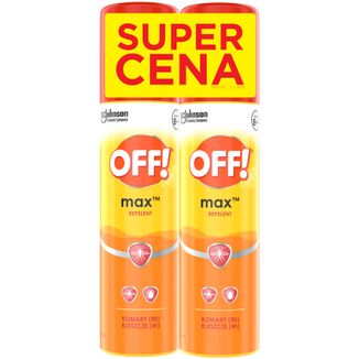 OFF! Max, aerozol przeciw komarom i kleszczom, z ikarydyną 16%, 2 x 100 ml - zdjęcie produktu