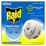 Raid Night & Day, elektrofumigator owadobójczy z wymiennym wkładem - miniaturka zdjęcia produktu