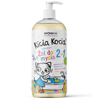 Momme Kicia Kocia, łagodny żel do mycia 2w1, od 1 dnia życia, 500 ml - zdjęcie produktu