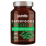Purella Superfoods Chlorella Oczyszczanie, 200 tabletek - miniaturka zdjęcia produktu