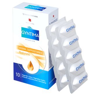Fytofontana Gyntima Hyaluronic, globulki dopochwowe, 10 sztuk - zdjęcie produktu