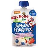 Holle Bio Penguin Porridge, mus w tubce, jabłko i jagody + owies i komosa ryżowa, od 1 roku, 110 g - miniaturka zdjęcia produktu