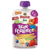 Holle Mus w tubce Bio, Tygrys, banan i jagody + owies i komosa ryżowa, od 1 roku, 110 g - miniaturka zdjęcia produktu