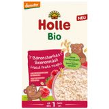 Holle Kaszka musli Bio, malina i truskawka, bezmleczna, po 1 roku, 200 g - miniaturka zdjęcia produktu