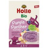 Holle Kaszka pełnoziarnista Bio, Purple Panther, z jagodami, bananem i jabłkiem, bezmleczna, od 1 roku, 200 g - miniaturka zdjęcia produktu