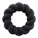 Rocks-Off Twisted, pierścień erekcyjny, czarny - miniaturka zdjęcia produktu