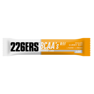 226Ers Vegan Gummy Bar BCAA's, żelowy baton energetyczny z BCAA, mango, 30 g KRÓTKA DATA - zdjęcie produktu