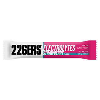 226Ers Vegan Gummy Bar Electrolyte, żelowy baton energetyczny z elektrolitami, strawberry, 30 g - zdjęcie produktu