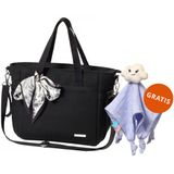 BabyOno, torba do wózka, Carmen, czarna + przytulanka kocyk, Blinky Cloud, 1 sztuka gratis - miniaturka zdjęcia produktu