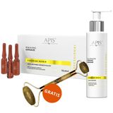 Zestaw Apis Professional Ceramide Repair, odbudowujące ampułki z ceramidami i beta-glukanem, 10 x 3 ml + olejkowa emulsja do masażu twarzy, 150 ml + masażer do twarzy gratis - miniaturka zdjęcia produktu