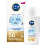 Nivea Sun UV Face Ultra Light Invisible Daily Fluid, lekki, niewidoczny fluid do twarzy, SPF 50+, 40 ml - miniaturka zdjęcia produktu