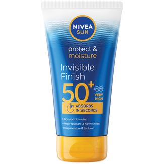 Nivea Sun Invisible Finish, nawilżający balsam do opalania, SPF 50+, 150 ml - zdjęcie produktu