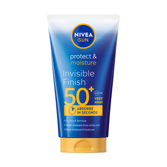 Nivea Sun Invisible Finish, nawilżający balsam do opalania, SPF 50+, 150 ml Nivea Sun Invisible Finish, nawilżający balsam do opalania, SPF 50+, 150 ml - zdjęcie produktu