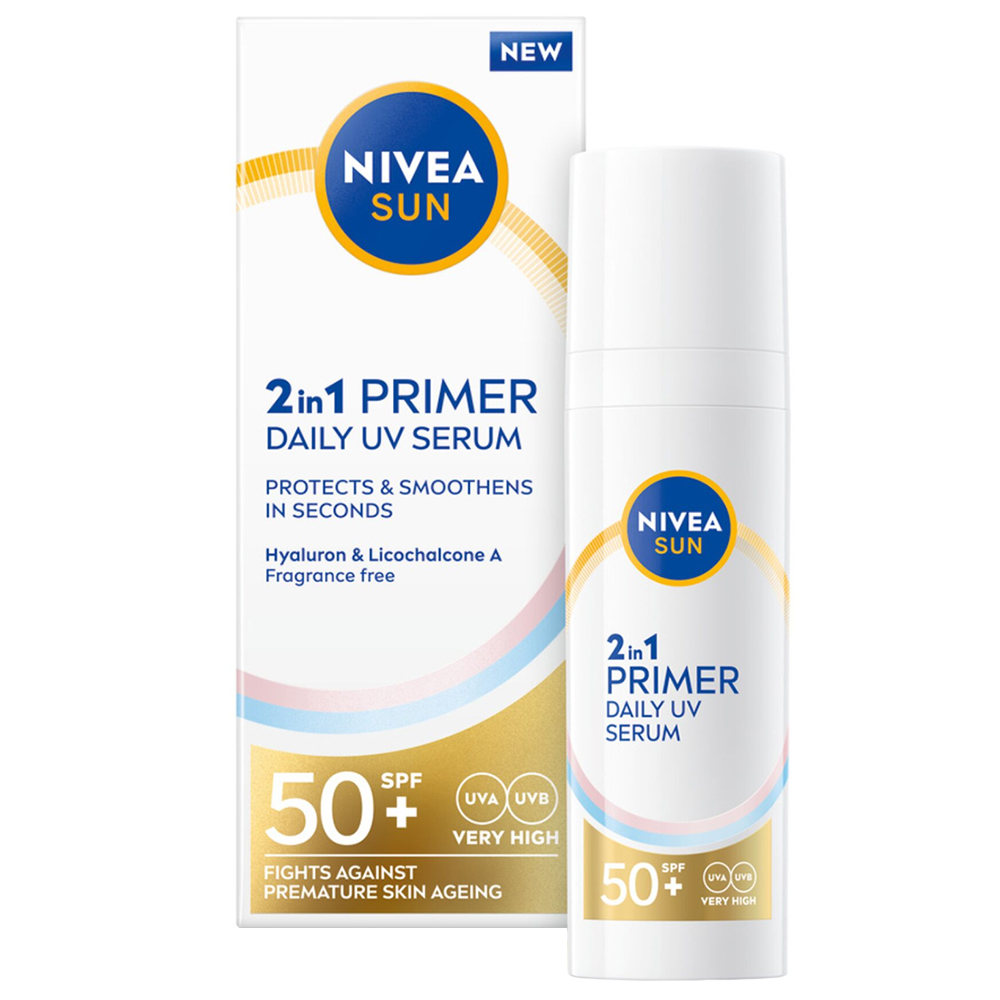 Nivea Nivea Sun Primer Daily UV, Gesichtsserum 2w1, SPF 50+, 30 ml — Inhaltsstoffe und Bewertung
