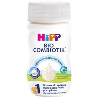 HiPP 1 BIO Combiotik, ekologiczne mleko początkowe, dla niemowląt od urodzenia, 90 ml - zdjęcie produktu