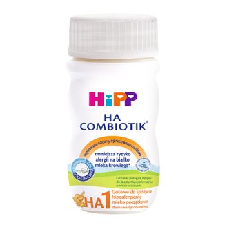 HiPP HA 1 Combiotik, hipoalergiczne mleko początkowe gotowe do spożycia, od urodzenia, 90 ml - zdjęcie produktu
