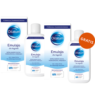 Oilatum Formuła Zaawansowana, emulsja do kąpieli, od 1 dnia życia, 400 ml + 400 ml gratis - zdjęcie produktu