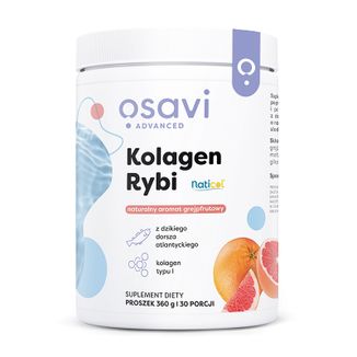 Osavi Advanced Kolagen Rybi, proszek, smak grejpfrutowy, 360 g - zdjęcie produktu