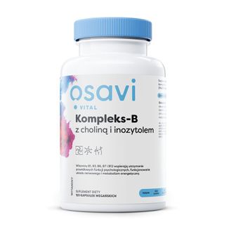 Osavi Vital Kompleks-B z choliną i inozytolem, 120 kapsułek wegańskich - zdjęcie produktu