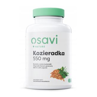 Osavi Nature Kozieradka 550 mg, 120 kapsułek wegańskich - zdjęcie produktu