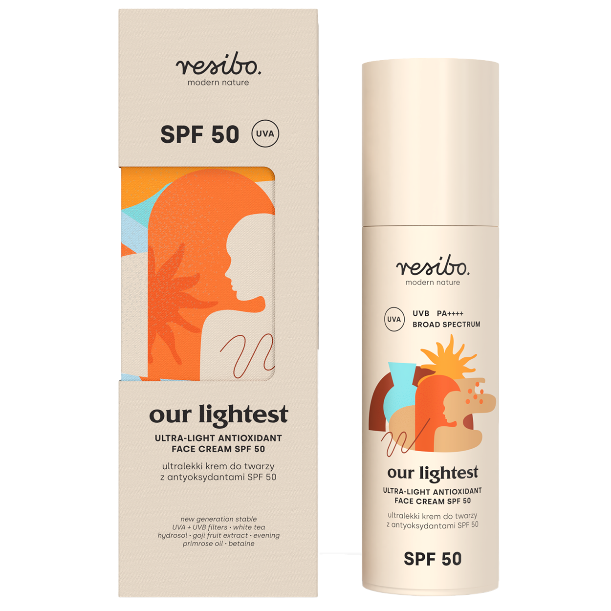 Resibo Resibo Our Lightest, ultralekki krem do twarzy z antyoksydantami, SPF 50, 50 ml — Inhaltsstoffe und Bewertung