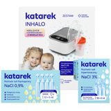 Katarek Inhalo, nebulizator kompresorowy + 2 rodzaje soli - miniaturka zdjęcia produktu