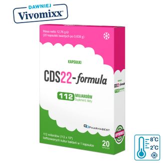 CDS22-formula Kapsułki 112 miliardów (dawniej Vivomixx Kapsułki), 20 kapsułek twardych - zdjęcie produktu