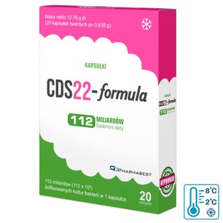 CDS22-formula Kapsułki 112 miliardów, 20 kapsułek twardych CDS22-formula Kapsułki 112 miliardów, 20 kapsułek twardych - zdjęcie produktu