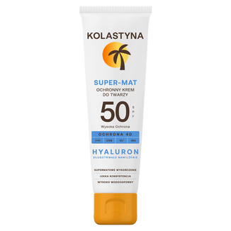 Kolastyna, krem do twarzy super-mat, SPF 50, 50 ml - zdjęcie produktu