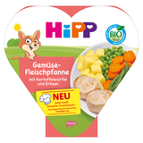 HiPP Danie Bio, jarzynki z ziemniaczkami i delikatnym schabem, po 1 roku, 250 g USZKODZONE OPAKOWANIE - miniaturka zdjęcia produktu