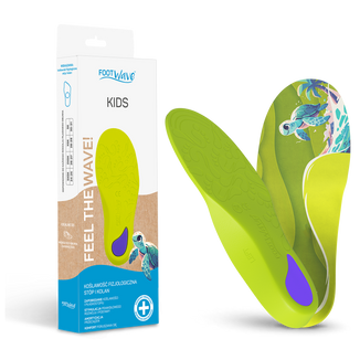 FootWave Kids, wkładki ortopedyczne, koślawość stóp i kolan, 3XSmall Kids, 24-25, 1 para - zdjęcie produktu