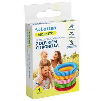 Lortan, bransoletka zapachowa z olejkiem citronella, 1 sztuka KRÓTKA DATA - zdjęcie produktu