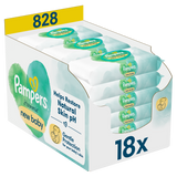 Pampers Harmonie New Baby, chusteczki nawilżane, 18 x 46 sztuk USZKODZONE OPAKOWANIE - miniaturka zdjęcia produktu