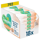Pampers Harmonie Protect & Care, chusteczki nawilżane, 18 x 44 sztuki USZKODZONE OPAKOWANIE - miniaturka zdjęcia produktu