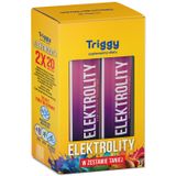 Zestaw Triggy Elektrolity, smak grejpfrut-żurawina, 2 x 20 tabletek musujących USZKODZONE OPAKOWANIE - miniaturka zdjęcia produktu