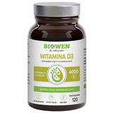 Biowen Witamina D3, 120 kapsułek - miniaturka zdjęcia produktu
