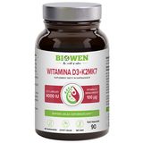 Biowen Witaminy D3 + K2MK7, 90 kapsułek - miniaturka zdjęcia produktu