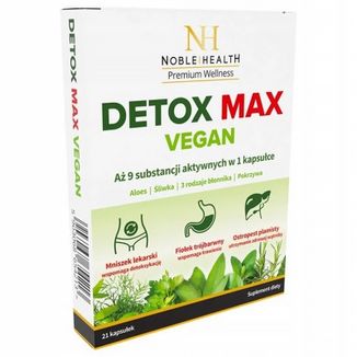 Noble Health Detox Max Vegan, 21 kapsułek - zdjęcie produktu
