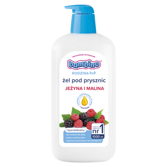 Bambino Rodzina, żel pod prysznic, jeżyna i malina, 1l - zdjęcie produktu
