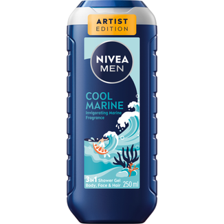 Nivea Men, żel pod prysznic, Cool Marine, 250 ml - zdjęcie produktu