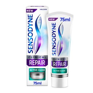 Sensodyne Clinical Repair Active Clean, pasta do zębów nadwrażliwych, 75 ml - zdjęcie produktu