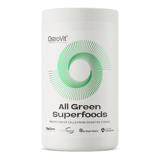 OstroVit All Green Superfoods, smak naturalny, 345 g KRÓTKA DATA - zdjęcie produktu
